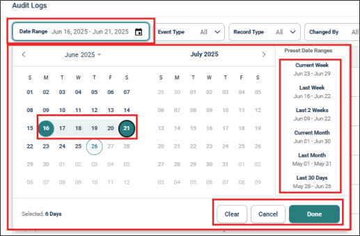Audit-Logs-Date-Range